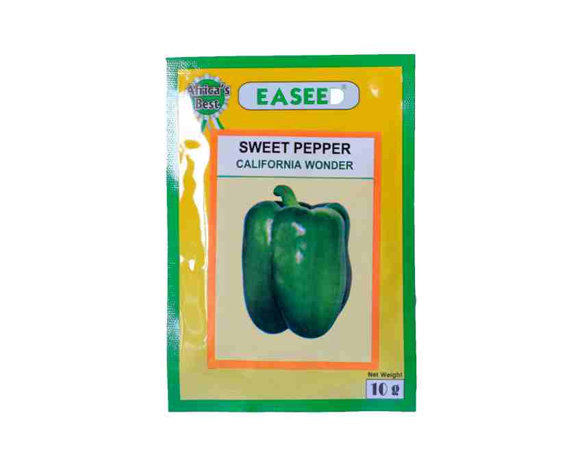Sweet Pepper - California Wonder - 50gm -Sweet Pepper Variety Suitable For Home And Market Gardens